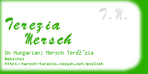 terezia mersch business card